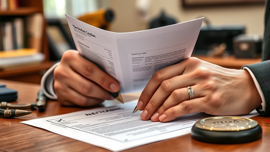 how to become a notary -
Photorealistic hands carefully reviewing identification documents and signing p