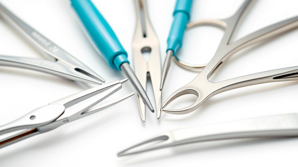 how to become a sterile processing technician -
Photorealistic close-up macro photography of surgical instruments including for