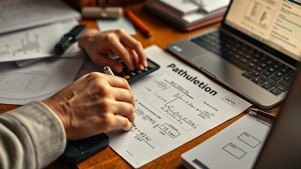how to become an actuary -
Photorealistic hands of person working through complex mathematical calculation