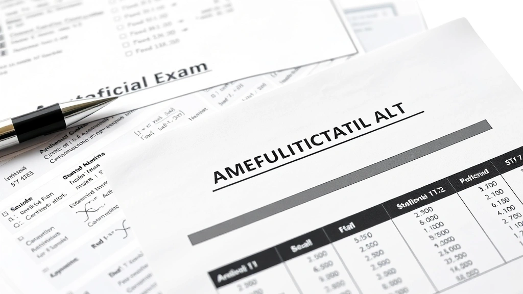 how to become an actuary -
Photorealistic close-up macro shot of actuarial exam materials including profes