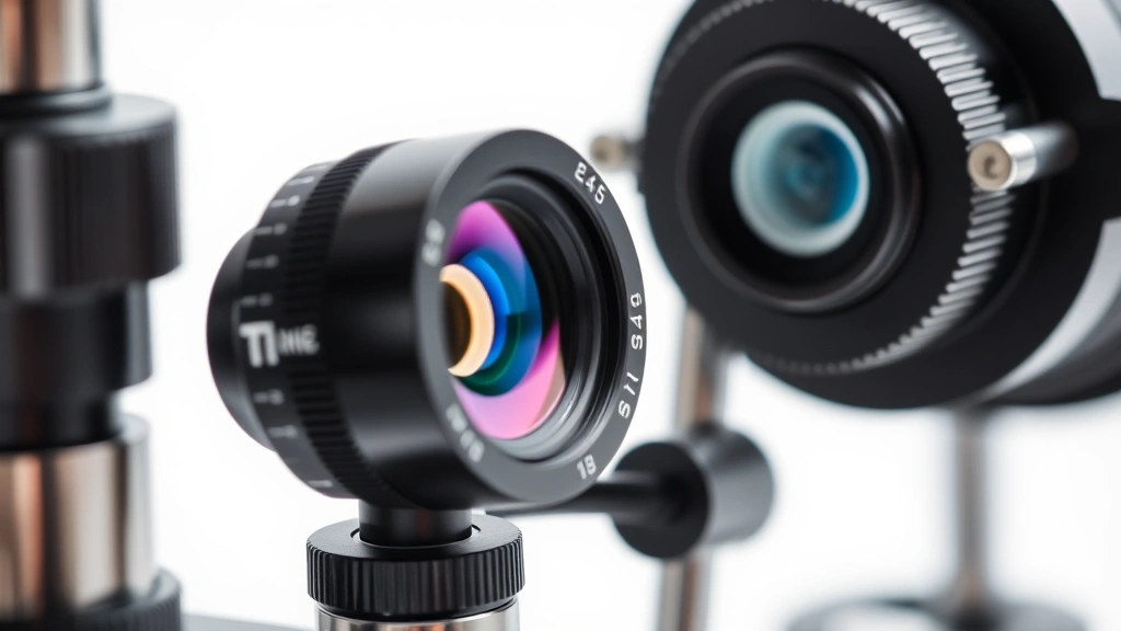 how to become an optometrist -
Photorealistic macro close-up of optometry equipment including trial lens set a