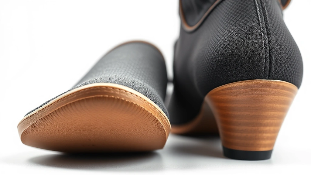 how to become shorter -
photorealistic close-up macro photography of flat minimalist shoe sole next to 