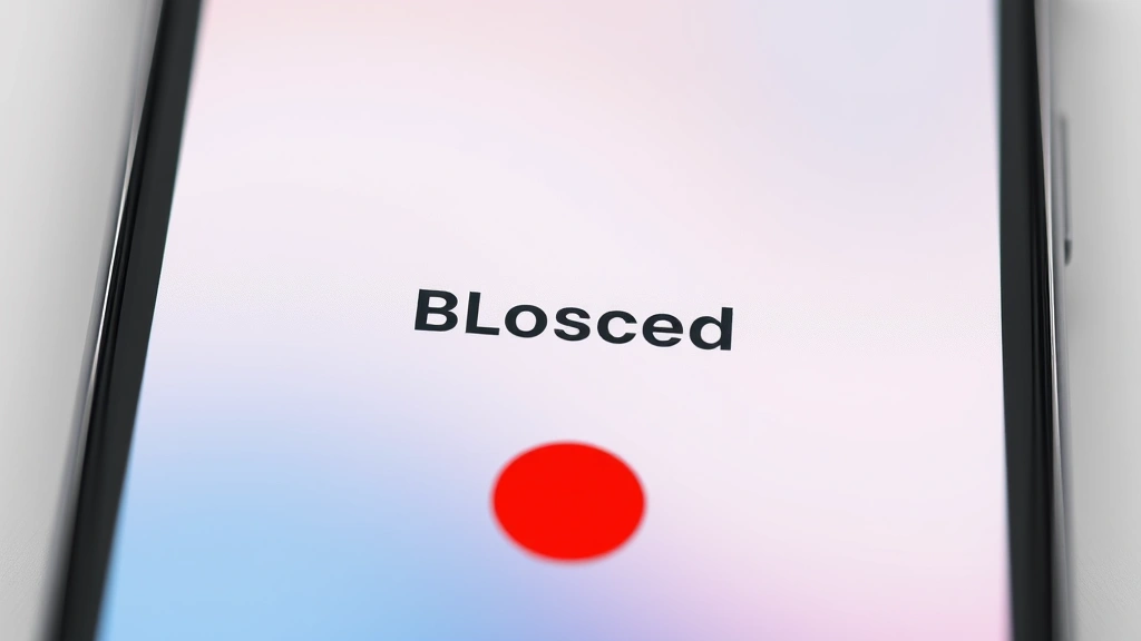 how to block no caller id -
photorealistic close-up macro of smartphone notification showing blocked call, 