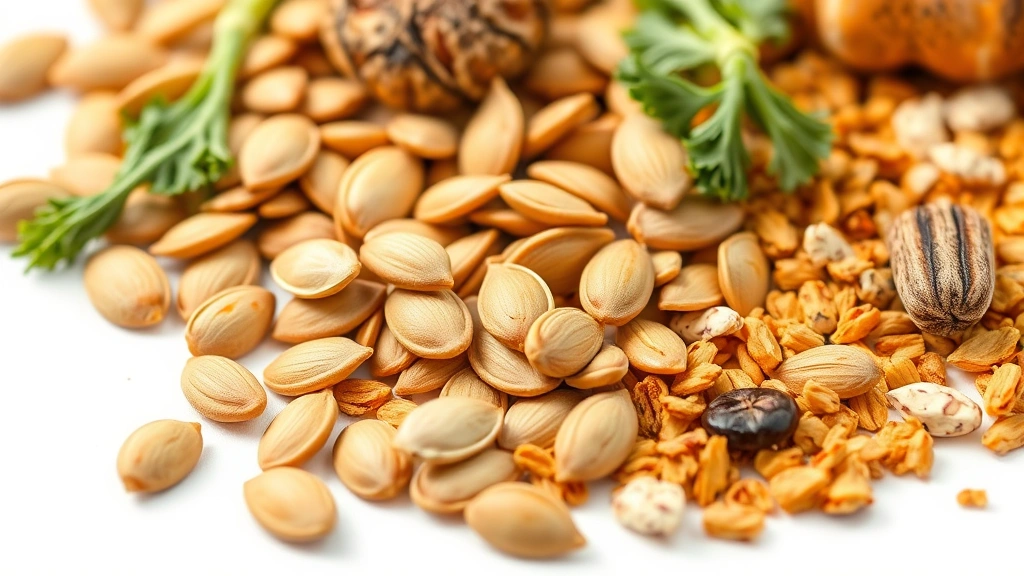 how to boost progesterone levels -
Photorealistic close-up macro photography of nutritious foods – magnesium