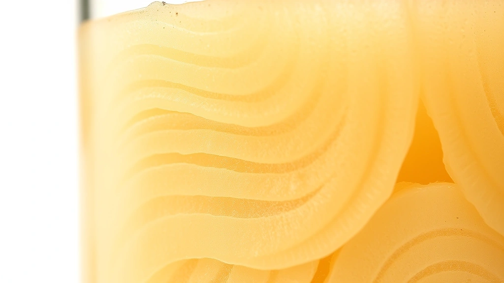 how to brew kombucha -
Photorealistic close-up macro of SCOBY culture in glass jar, translucent rubber