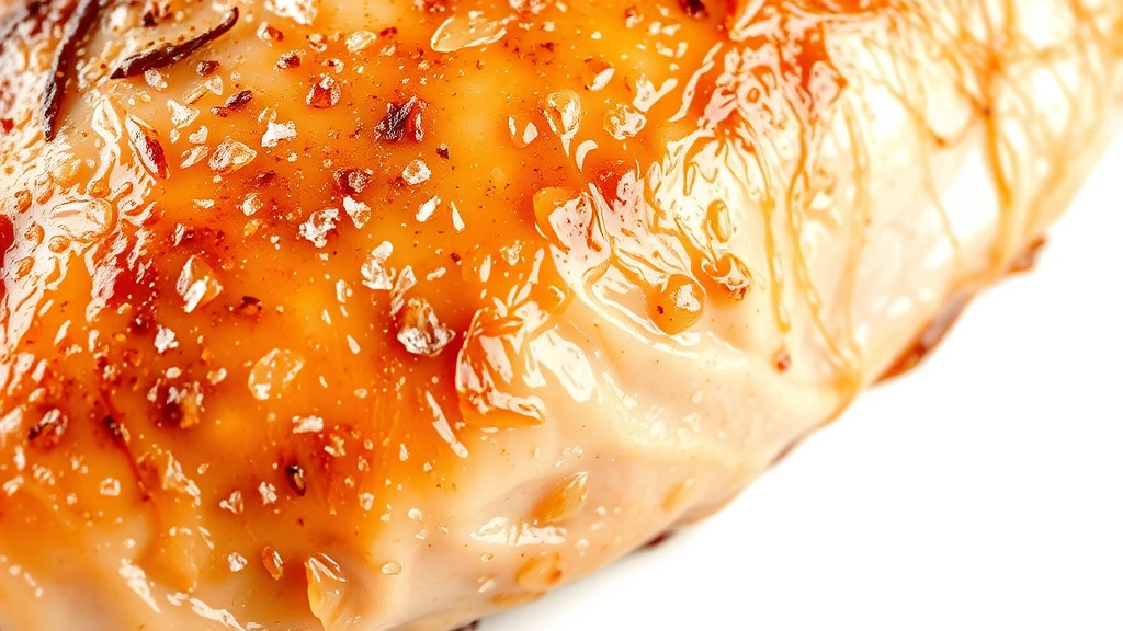 how to brine a turkey -
Photorealistic close-up macro shot of turkey skin texture after brining, gliste