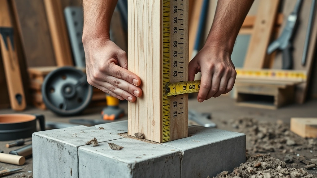 how to build a pergola -
Photorealistic hands of DIY builder installing 4×4 post into concrete foun