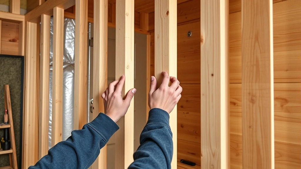 how to build a sauna -
Photorealistic hands installing cedar boards on sauna wall frame, worker using 