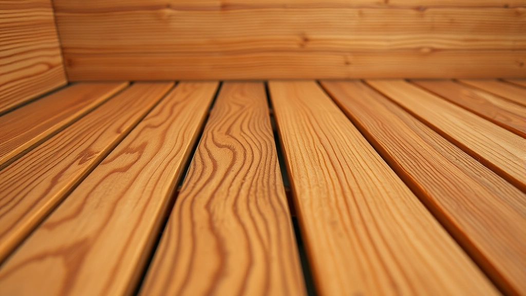 how to build a sauna -
Photorealistic close-up macro photography of cedar wood grain texture on sauna 