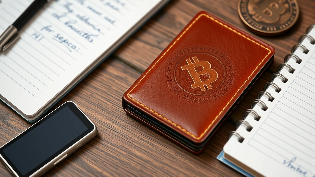how to buy monero -
alongside a hardware wallet device and notebook with security notes