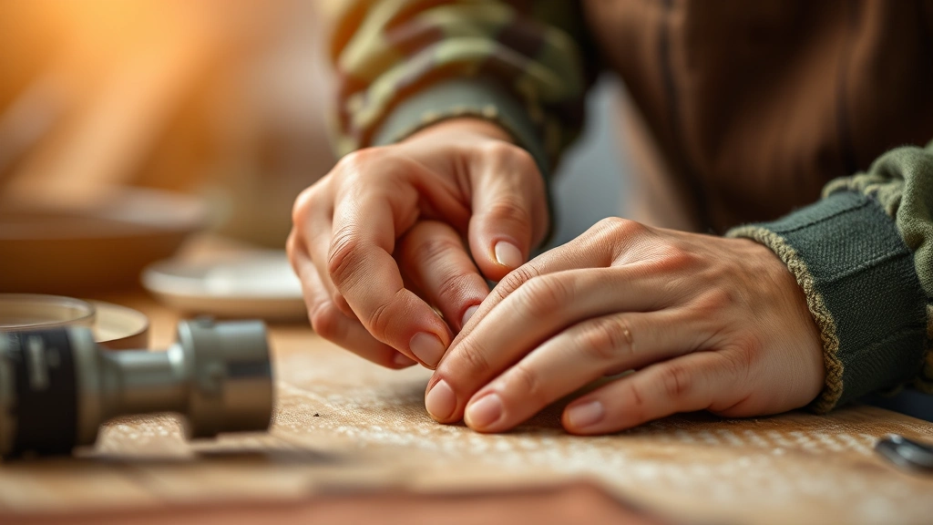 how to ca -
close-up of hands working