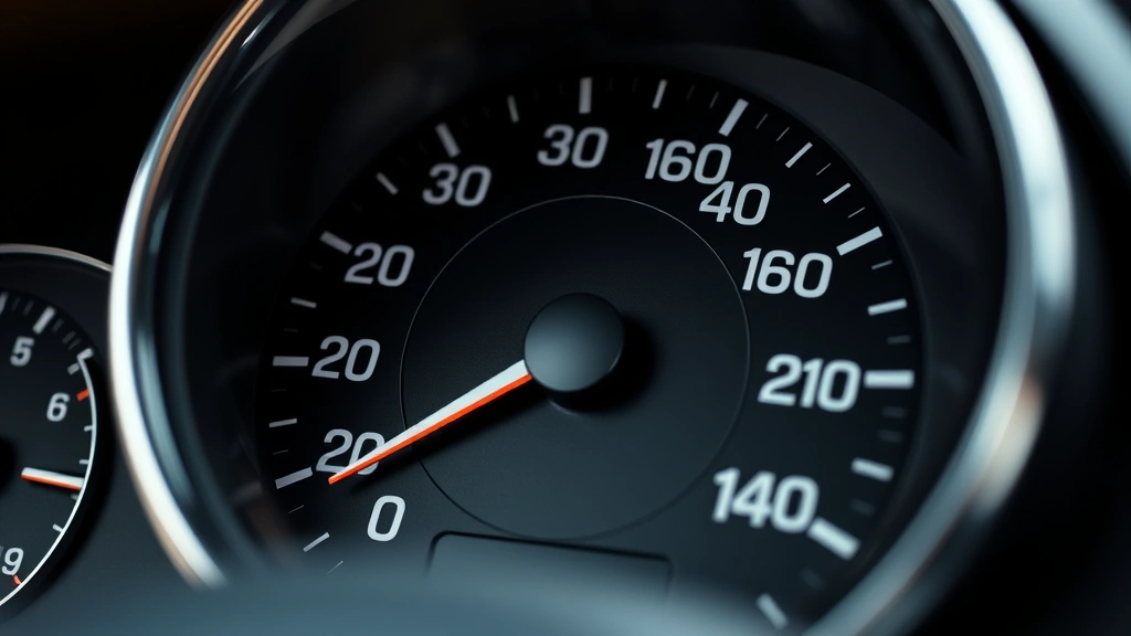 how to calculate mpg -
Photorealistic close-up macro photography of a vehicle’s analog odometer 