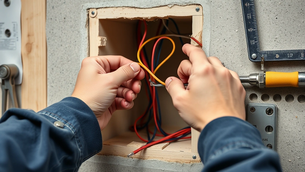 how to calculate voltage drop -
Photorealistic hands of electrician pulling electrical wire through conduit in 