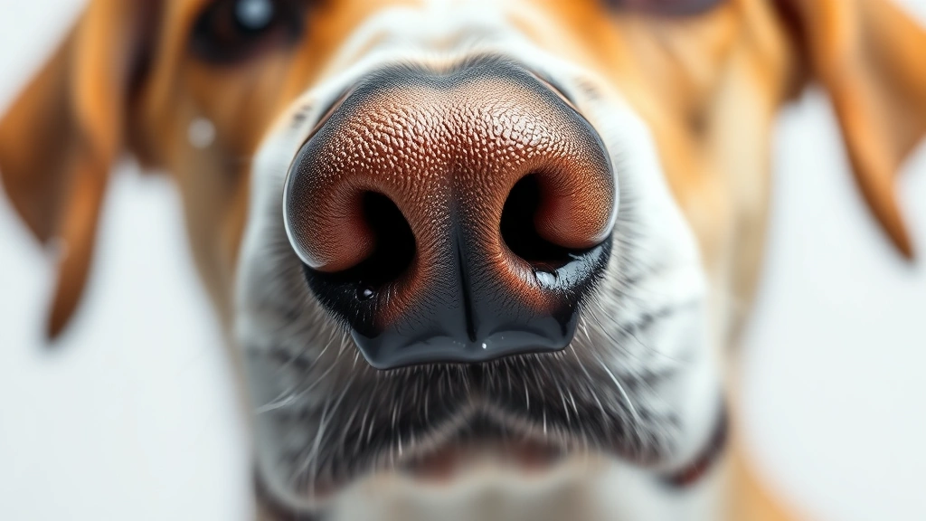 how to calm a panting dog -
Photorealistic close-up macro photography of a water droplet on a dog’s n