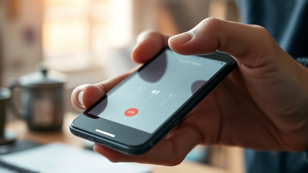 how to cancel call forwarding -
Photorealistic close-up of hands holding smartphone with finger touching Call F