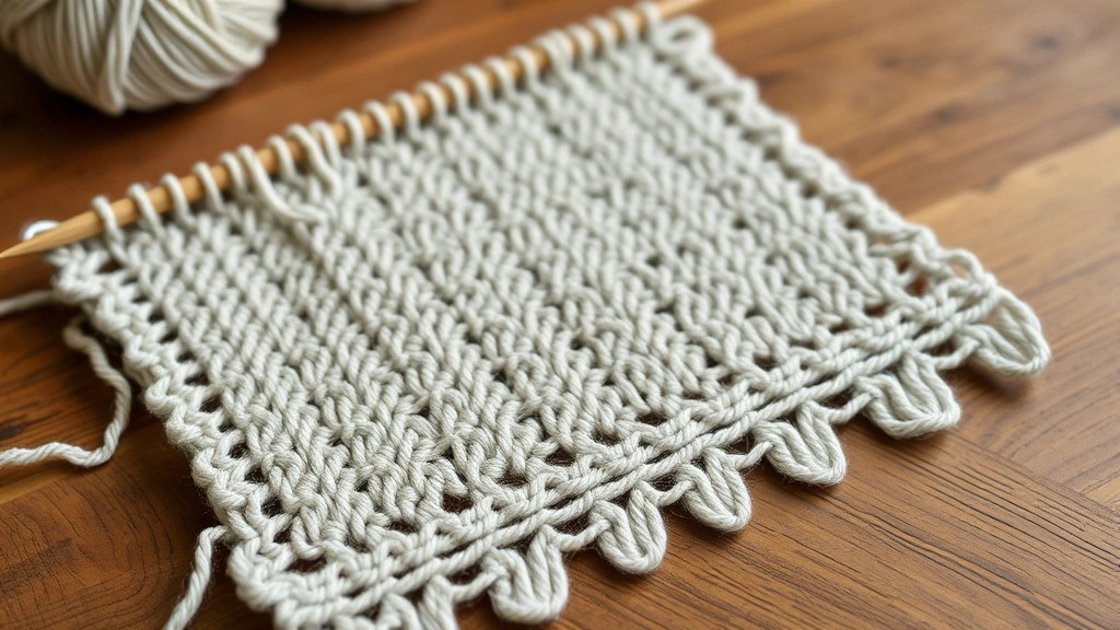 how to cast off knitting -
finished knitting project displayed on wooden table
