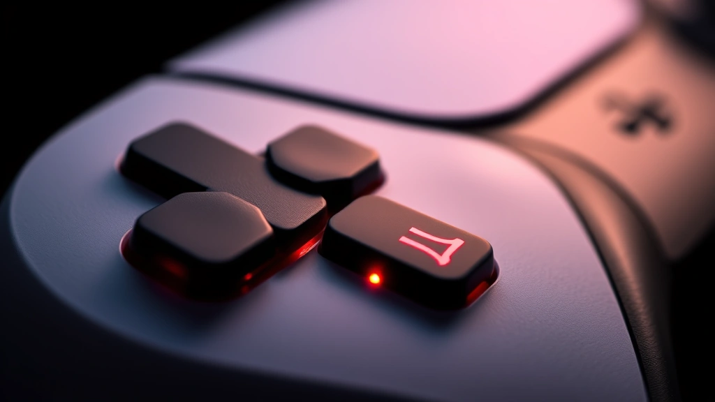 how to change ps5 background -
Photorealistic close-up macro photography of PS5 controller buttons and LED lig