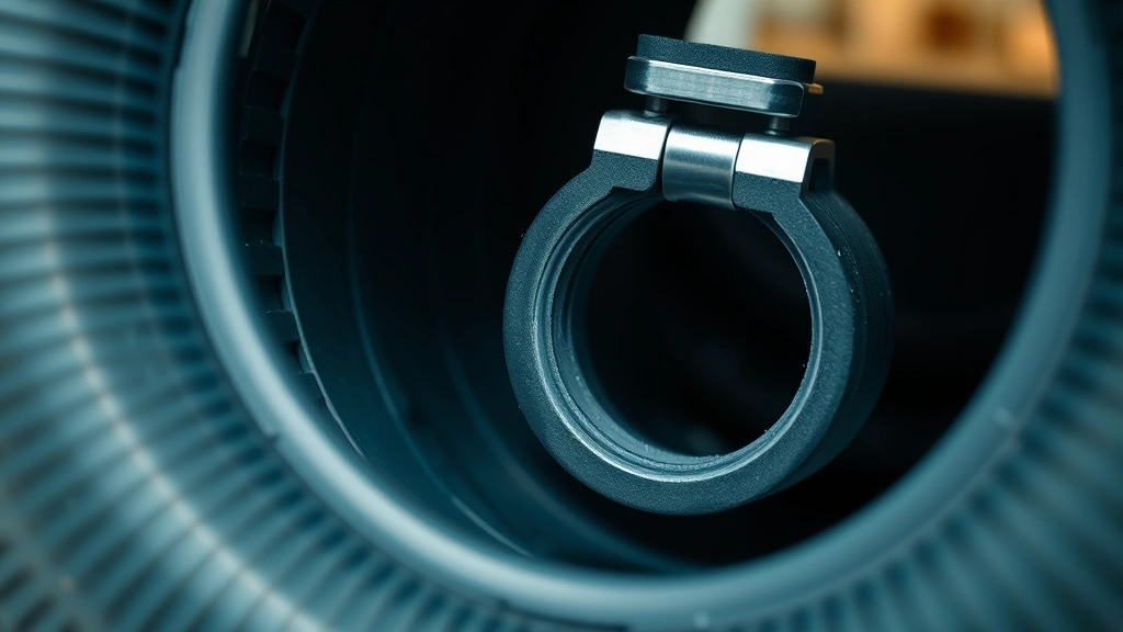 how to change rubber boot for wf42h5000aw/a2-11 -
Photorealistic close-up macro photography of rubber boot seal interface, showin