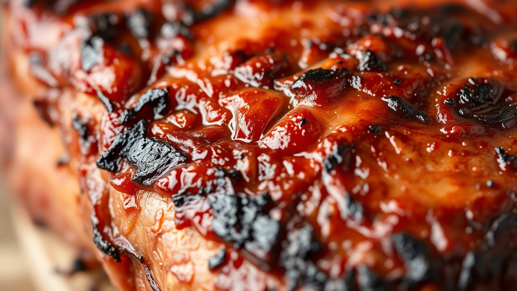 how to char grill -
Photorealistic close-up macro photography of charred meat surface showing Maill