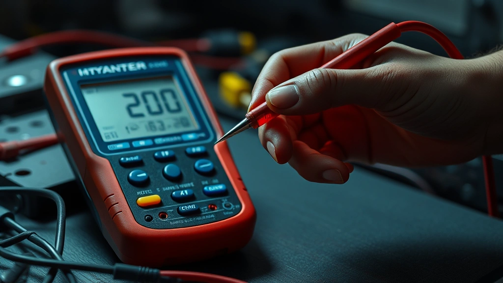 how to check a fuse with a multimeter -
Photorealistic hands working with a multimeter and fuse