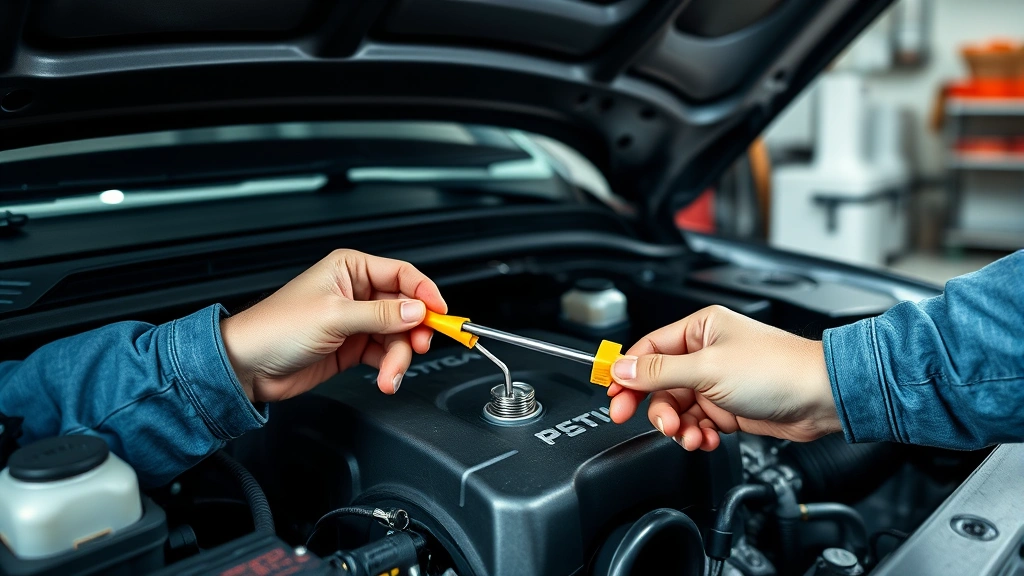 how to check oil in car tutorial photo 0