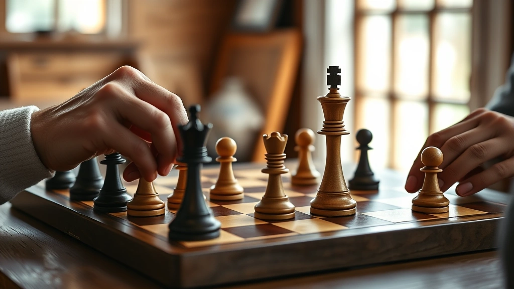 how to checkmate with rook and king -
Photorealistic hands moving chess pieces during endgame practice, showing rook 