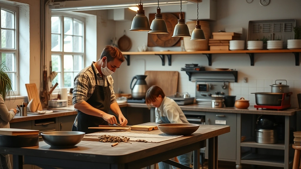 how to chop an onion -
workshop kitchen setting
