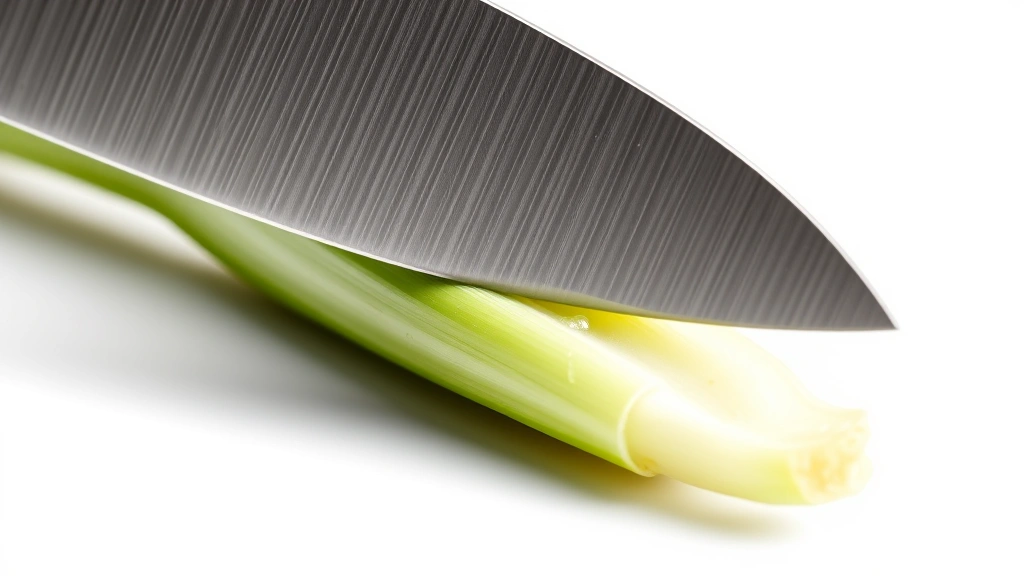 how to chop green onions -
Photorealistic close-up: Macro photography of the precise moment a chef’s