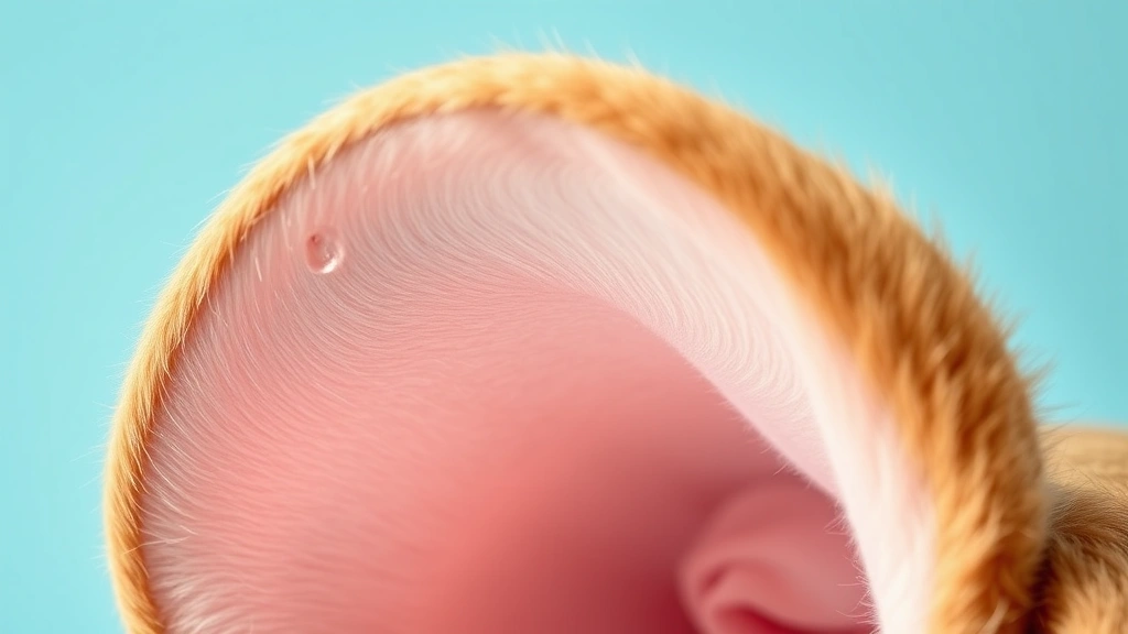 how to clean a dog's ears -
Photorealistic finished result showing a clean, healthy dog ear with light pink