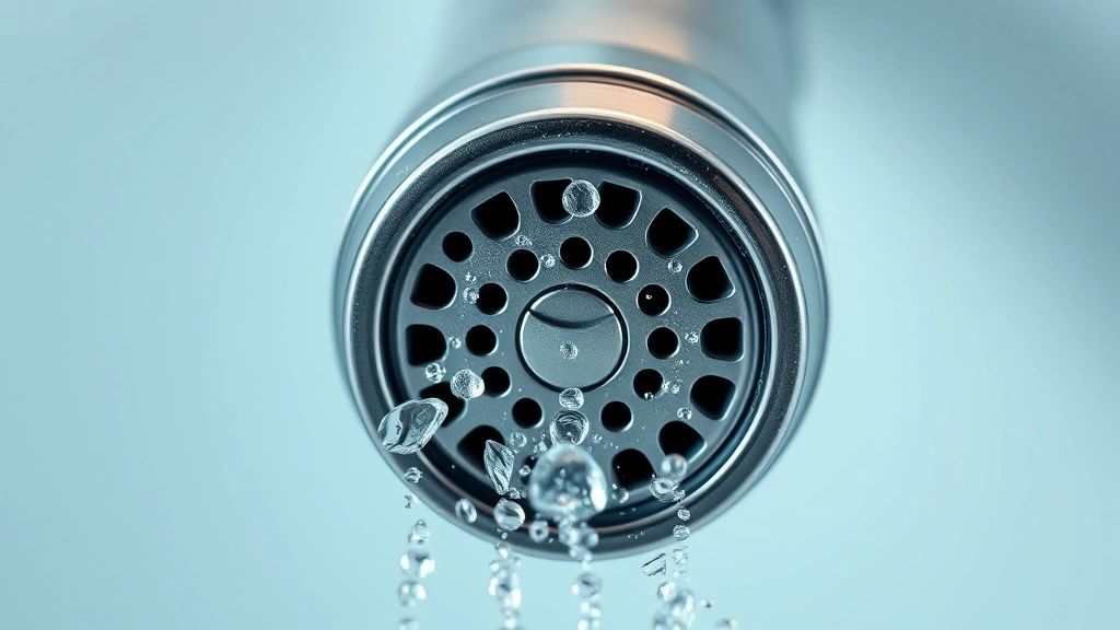 how to clean a jetted whirlpool tub -
Photorealistic close-up macro photography of a jetted tub nozzle showing water