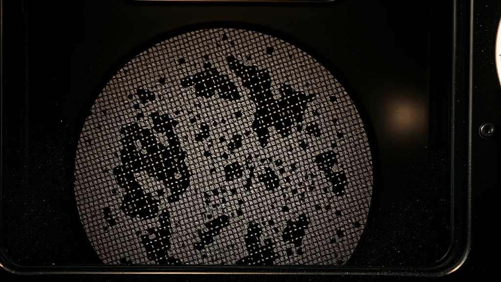 how to clean a self cleaning oven -
photorealistic close-up macro photography of fine ash residue on oven interior