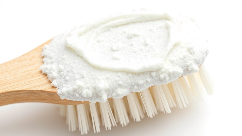 how to clean a washer -
Photorealistic close-up macro photography of white vinegar and baking soda past