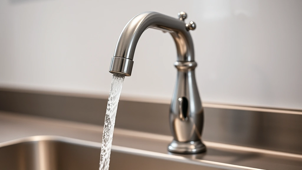 how to clean bathroom sink drain -
chrome faucet visible
