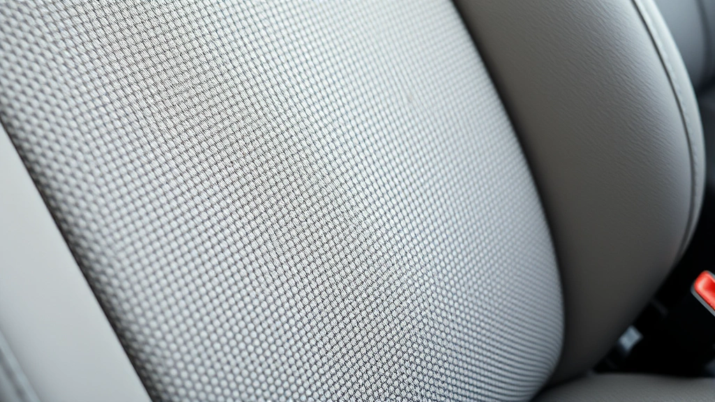 how to clean cloth car seats -
Photorealistic close-up macro photography of cleaned cloth car seat fabric show