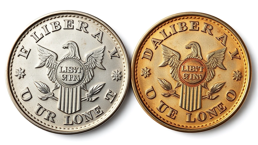 how to clean coins -
Photorealistic close-up macro photography of a single coin showing before-and-a