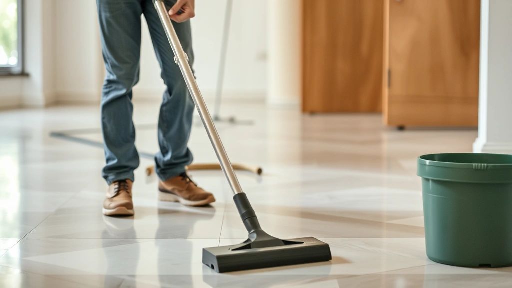 how to clean laminate floors -
person wearing casual clothes doing floor maintenance