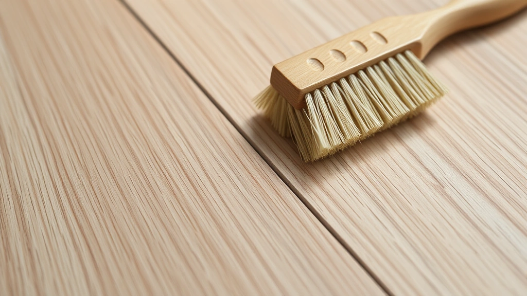 how to clean lvp flooring -
Photorealistic close-up macro photography of LVP flooring seam detail showing t