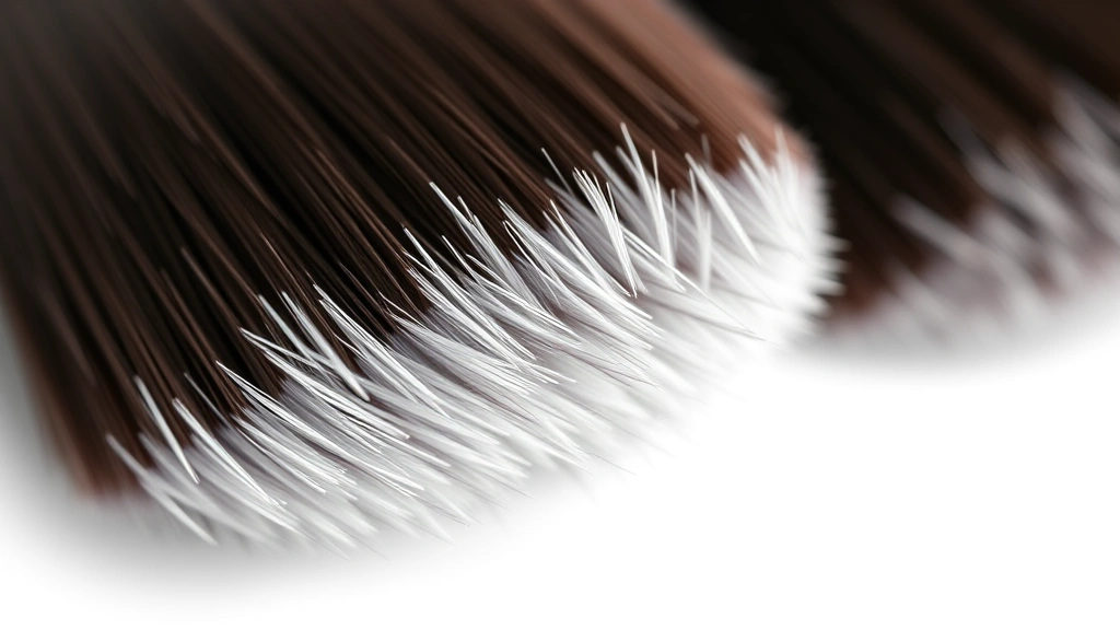 how to clean makeup brushes -
Photorealistic close-up macro photography of makeup brush bristles showing deta