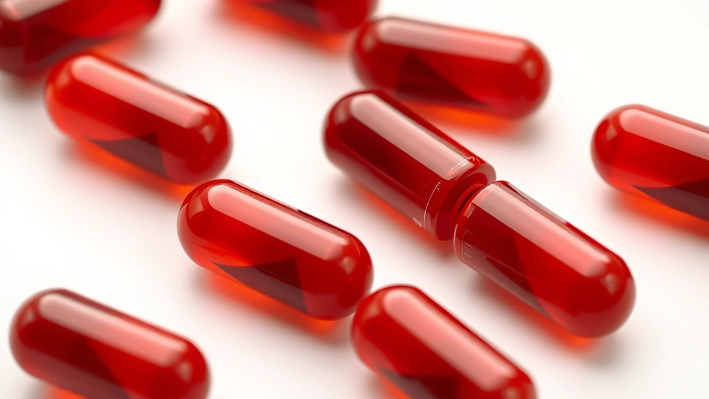 how to clear histamine from body -
photorealistic close-up macro photography of DAO enzyme supplement capsules and