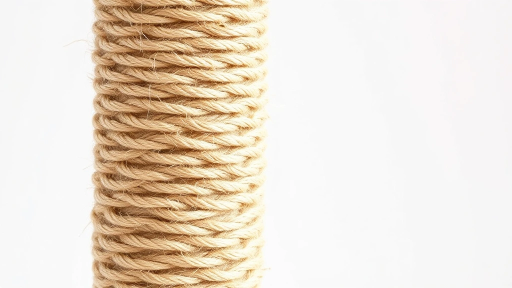 how to discipline a cat -
Photorealistic close-up macro shot of cat scratching post texture with sisal ro
