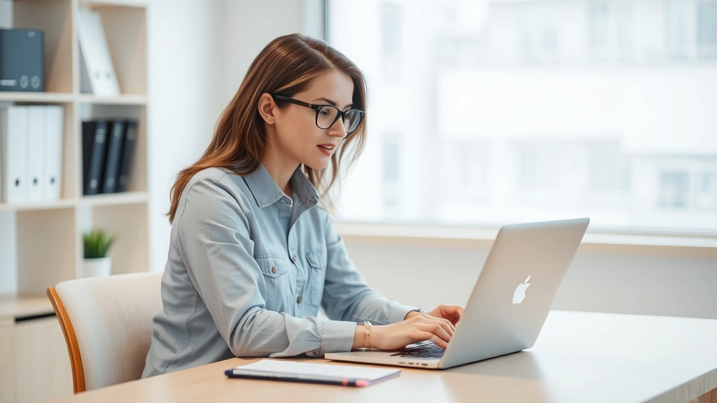 how to see a private instagram account - A person sitting at a desk with a laptop