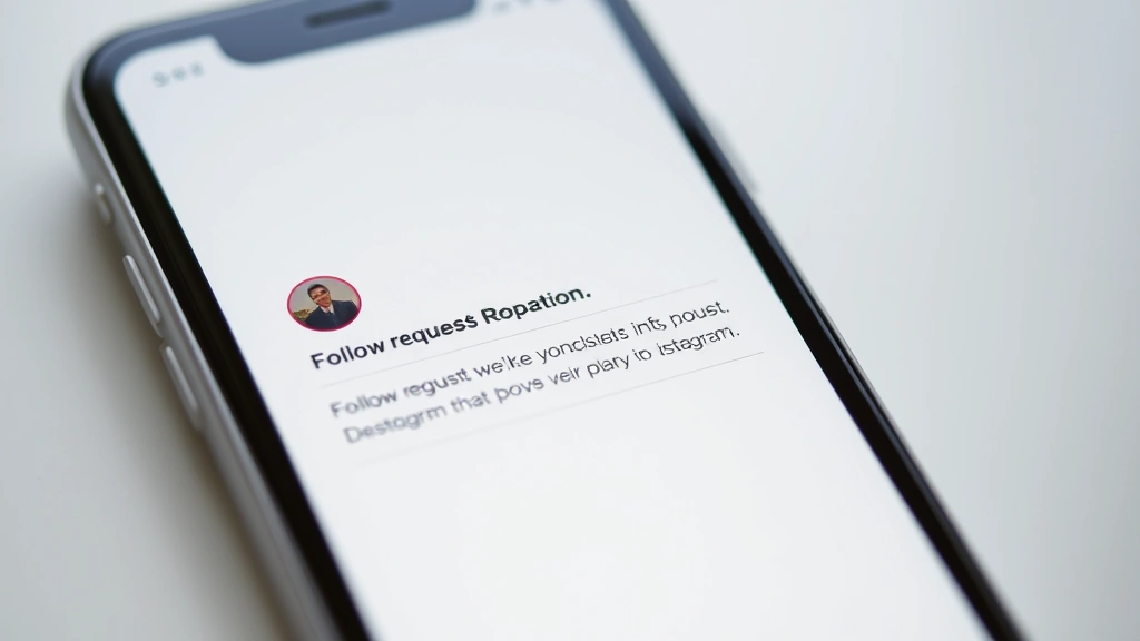 how to see private instagram - Close-up of a smartphone screen showing Instagram's follow request notification