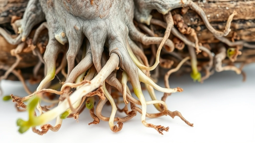 how to water an orchid -
Photorealistic close-up macro photography showing orchid roots in bark medium w