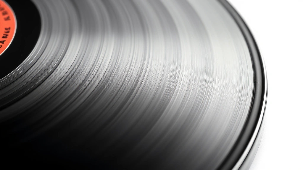 how to clean records -
photorealistic close-up macro photography of vinyl record grooves showing cryst