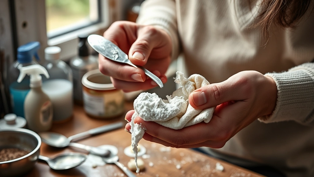 how to clean silverware -
Photorealistic hands working with silverware cleaning, person using soft cloth