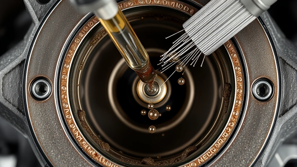 how to clean throttle body -
Photorealistic close-up macro photography of throttle butterfly valve in open p