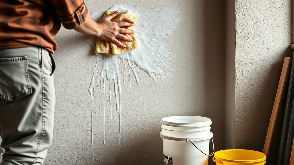 how to clean walls -
Photorealistic hands working on wall cleaning with microfiber cloth and soapy w