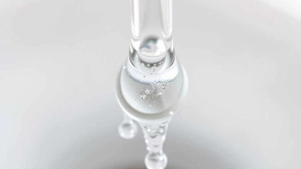 how to clean waterpik -
photorealistic close-up macro photography of Waterpik nozzle tip being soaked i
