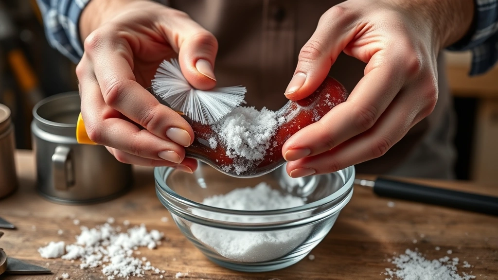 how to clean weed pipe -
Photorealistic hands working with pipe cleaners and salt scrubbing the interior