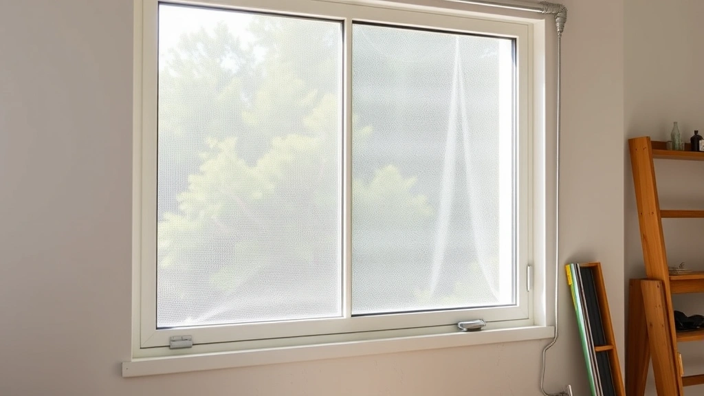 how to clean window screens -
Photorealistic finished result showing a sparkling clean window with newly inst